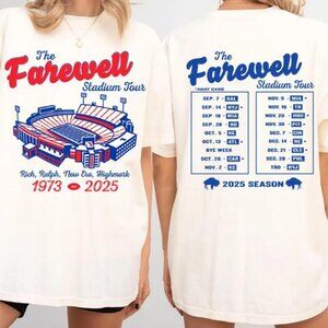 Farewell Stadium Tour T-Shirt - Football Graphic Tee Shirt For Game Day Fans